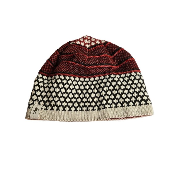 Smartwool Accessories - SmartWool Women's Merino Wool Winter Hat Red Cream